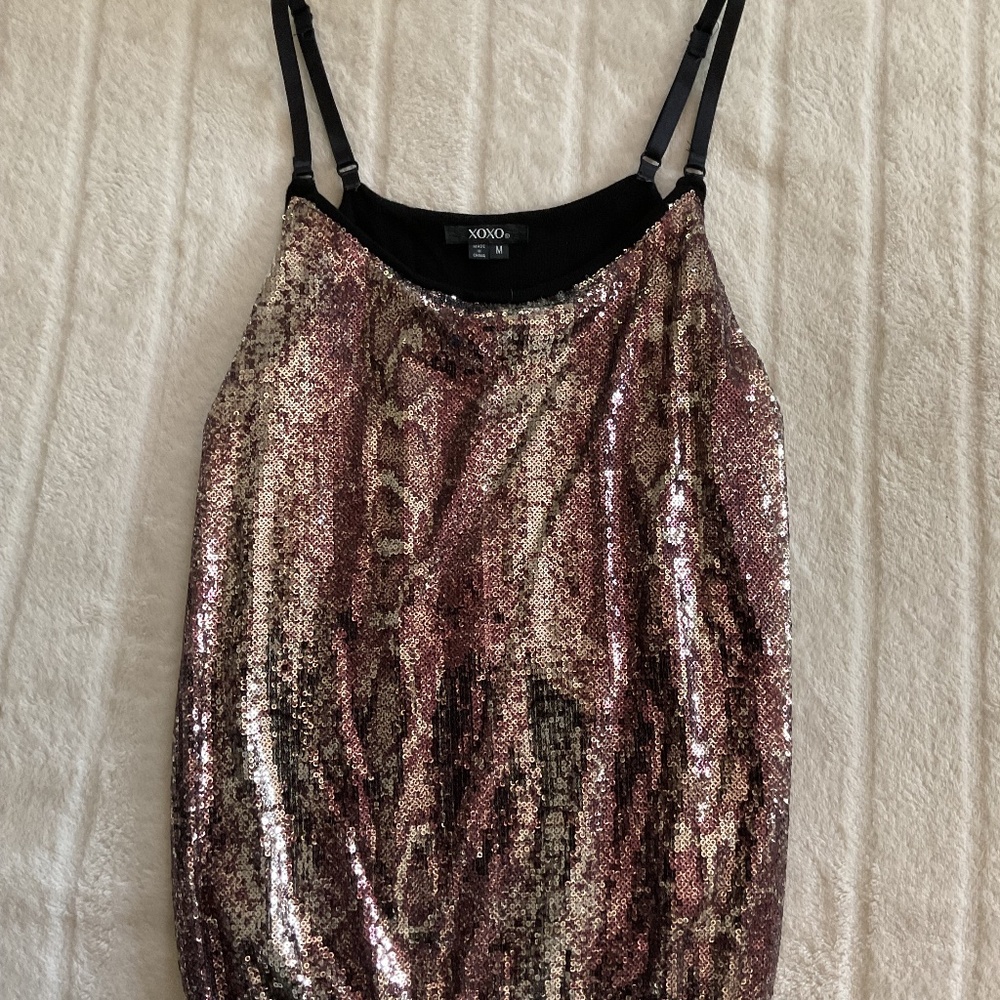 XOXO Metallic Sequin Camisole – Size M